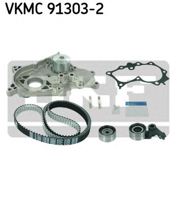 VKMC 91303-2 SKF - Насос охолоджуючої рідини + комплект зубчатого ремня1